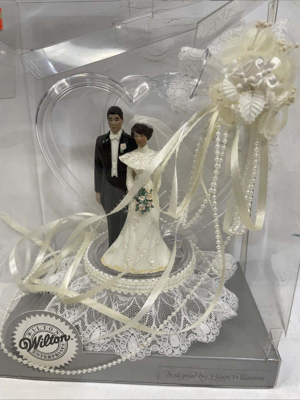 VTG NEW WILTON 101-1781 Expressions of Love Wedding Cake Topper